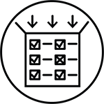 Box with checklist on side arrows going in to box_black asset 311_150x150.png