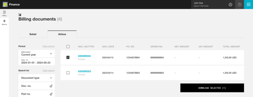BILLING ACCOUNT PAGE WITH SATAIR AND AIRBUS TABS.png